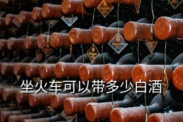 坐火车可以带多少白酒