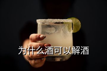 为什么酒可以解酒