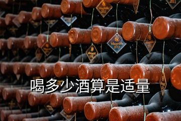 喝多少酒算是适量