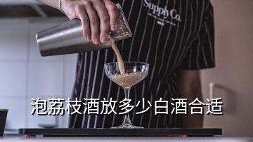 泡荔枝酒放多少白酒合适