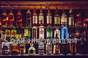 白酒还没开瓶口有酒味正常吗