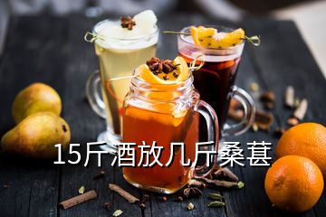 15斤酒放几斤桑葚