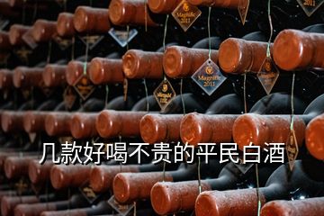 几款好喝不贵的平民白酒