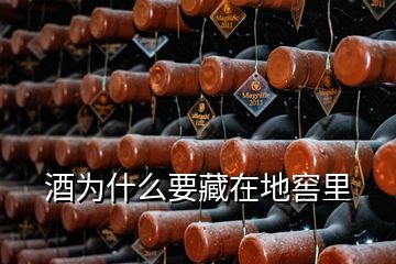 酒为什么要藏在地窖里