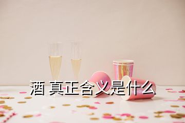 酒 真正含义是什么