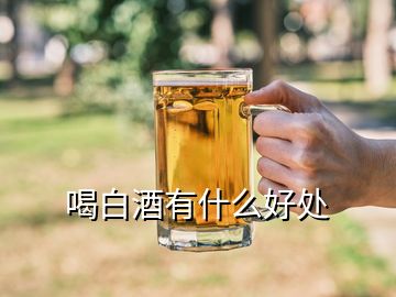 喝白酒有什么好处