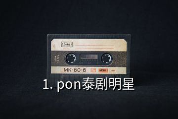 1. pon泰剧明星