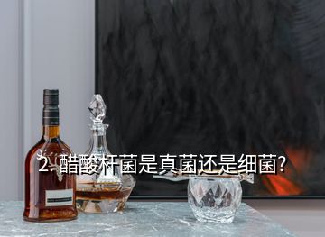 2. 醋酸杆菌是真菌还是细菌?