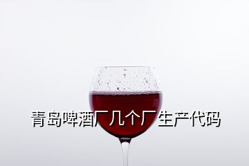 青岛啤酒厂几个厂生产代码