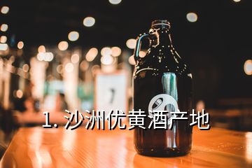 1. 沙洲优黄酒产地