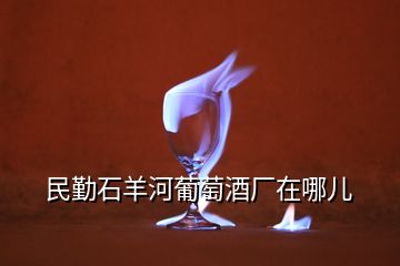 民勤石羊河葡萄酒厂在哪儿