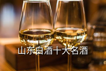 山东白酒十大名酒