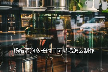 杨梅酒泡多长时间可以喝怎么制作