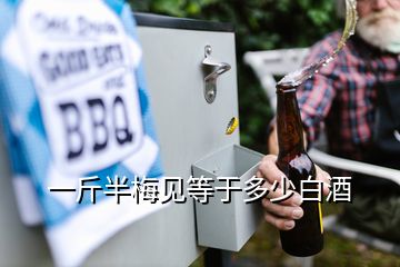 一斤半梅见等于多少白酒