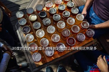 30度的白酒用蒸馏水稀释到20度怎么稀释呢比例是多少