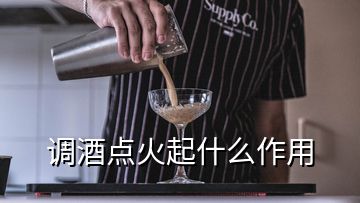 调酒点火起什么作用