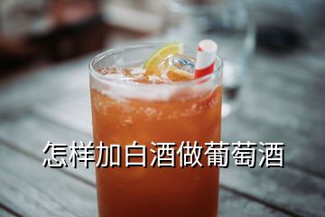 怎样加白酒做葡萄酒