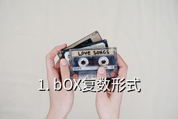 1. bOX复数形式