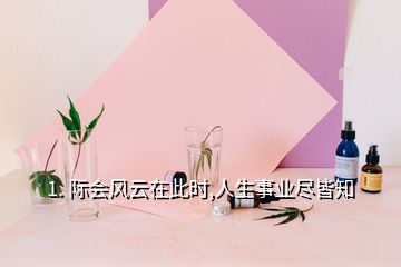 1. 际会风云在此时,人生事业尽皆知