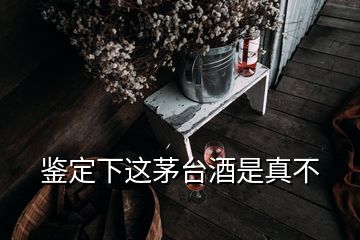 鉴定下这茅台酒是真不