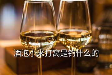 酒泡小米打窝是钓什么的