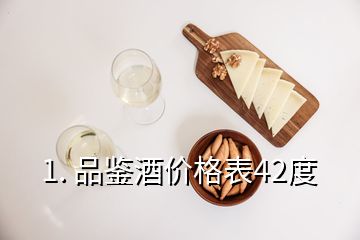 1. 品鉴酒价格表42度