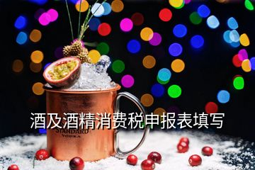 酒及酒精消费税申报表填写