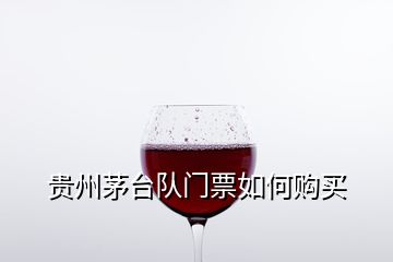 贵州茅台队门票如何购买