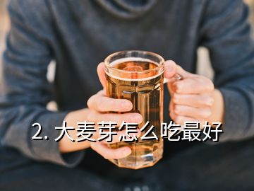 2. 大麦芽怎么吃最好