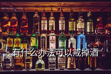 有什么办法可以戒掉酒