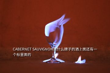 CABERNET SAUVIGNON是什么牌子的酒上面还有一个标里面的