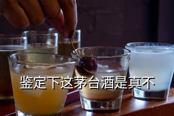 鉴定下这茅台酒是真不