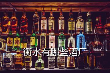 衡水有哪些酒厂