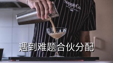 遇到难题合伙分配