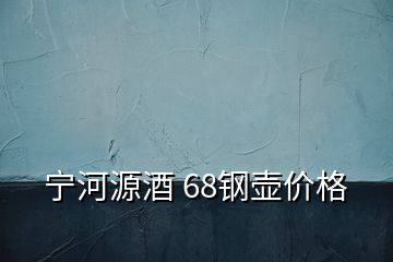 宁河源酒 68钢壶价格