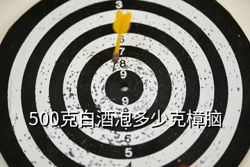 500克白酒泡多少克樟脑