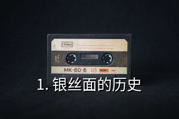 1. 银丝面的历史