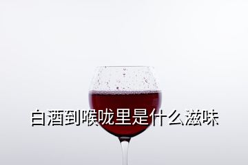 白酒到喉咙里是什么滋味