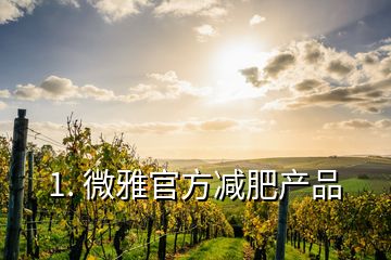 1. 微雅官方减肥产品