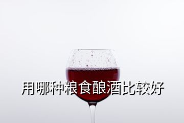 用哪种粮食酿酒比较好