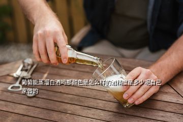 葡萄能蒸溜白酒吗那颜色是怎么样的酒精度是多少呢自己家做的