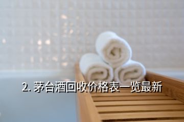 2. 茅台酒回收价格表一览最新