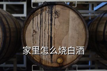 家里怎么烧白酒