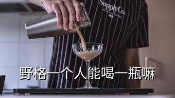 野格一个人能喝一瓶嘛