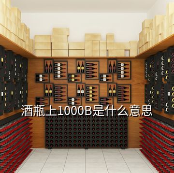 酒瓶上1000B是什么意思