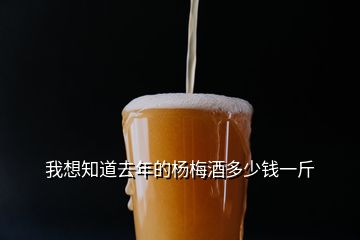 我想知道去年的杨梅酒多少钱一斤