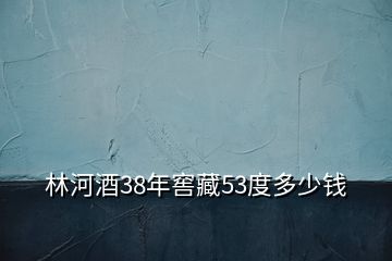 林河酒38年窖藏53度多少钱