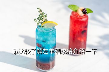 谁比较了解左羊酒求给介绍一下