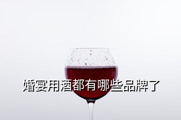 婚宴用酒都有哪些品牌了