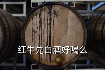 红牛兑白酒好喝么